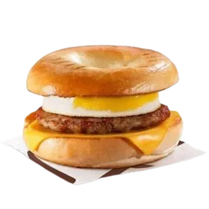 Sausage 'N Egg Bagel with Plain Bagel