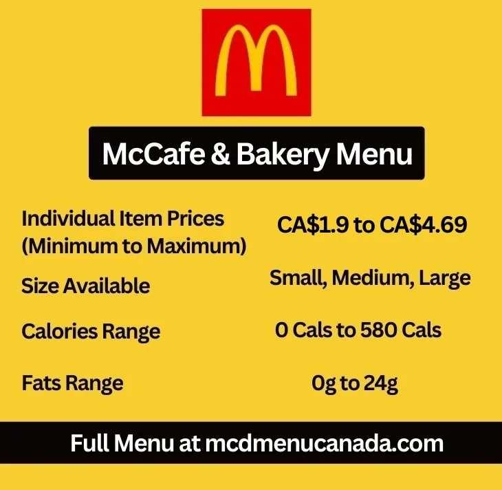 McDonald's Happy Meal Menu With Prices Canada July 2024